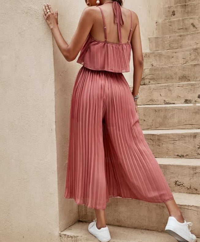 Damen Sommer Jumpsuit – Rückenfrei, Locker & Leicht | Strand- & Streetwear-Look