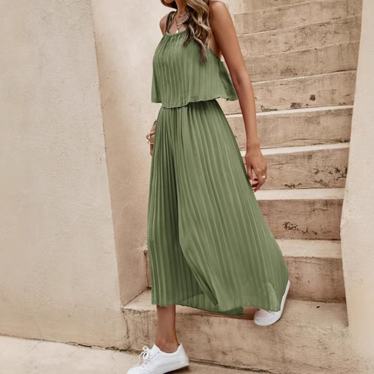 Damen Sommer Jumpsuit – Rückenfrei, Locker & Leicht | Strand- & Streetwear-Look