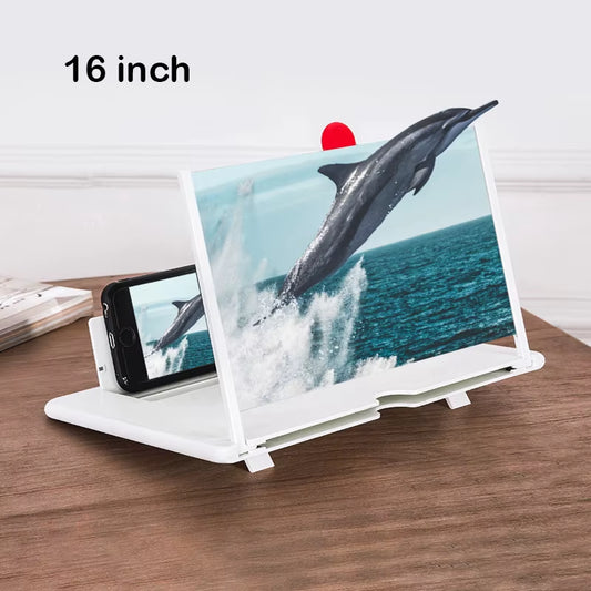 CHE15 12-16 Inch HD Video Amplifier Mobile Phone Screen Magnifier with Adjustable Folding Stand