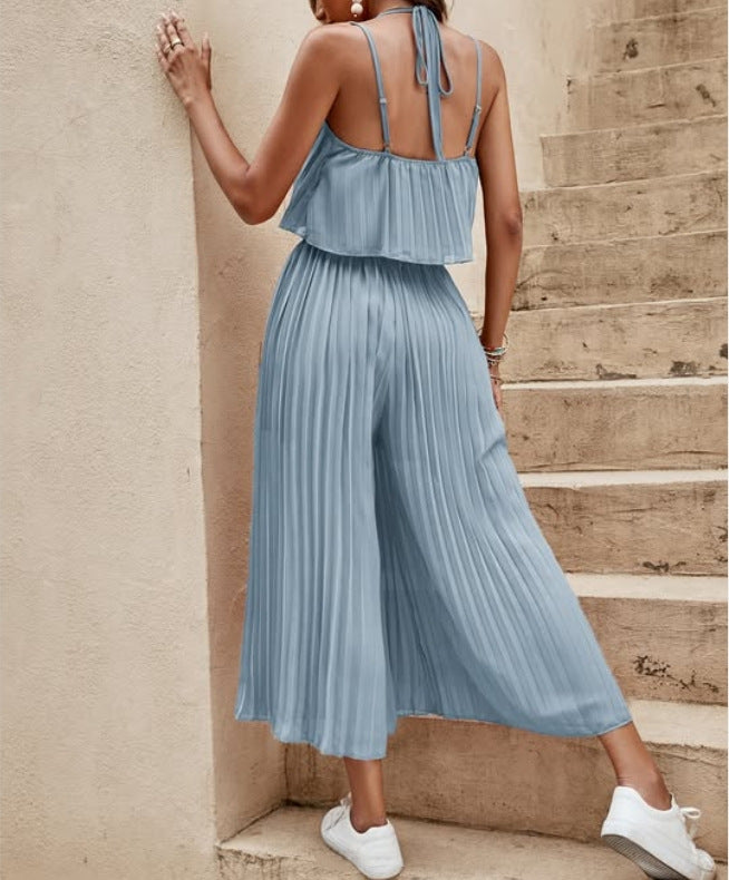 Damen Sommer Jumpsuit – Rückenfrei, Locker & Leicht | Strand- & Streetwear-Look