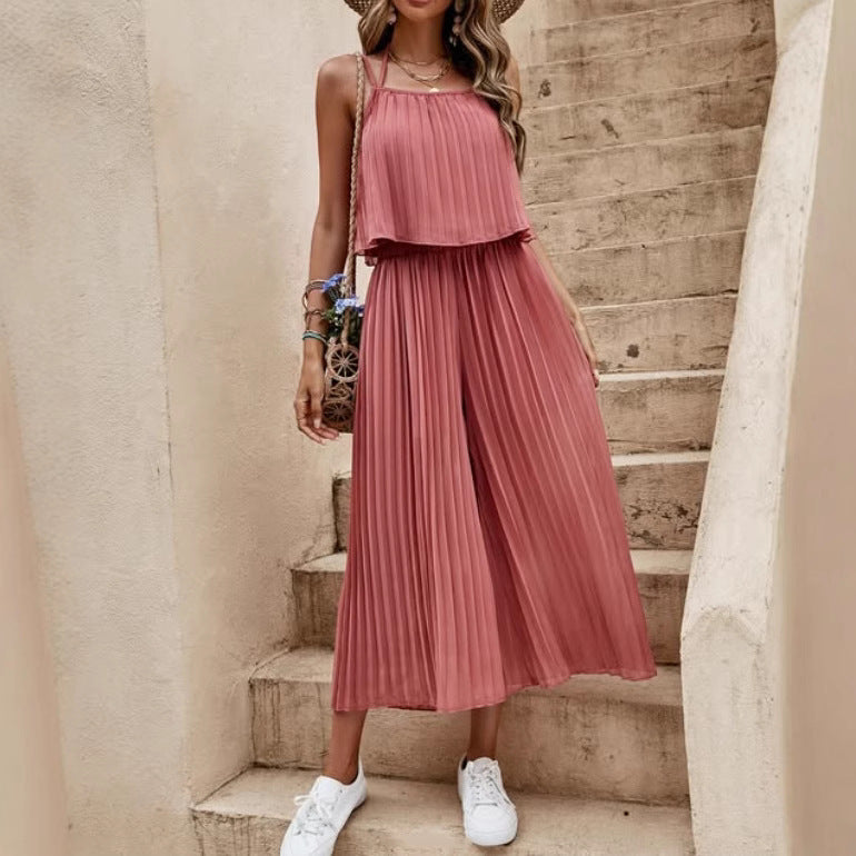 Damen Sommer Jumpsuit – Rückenfrei, Locker & Leicht | Strand- & Streetwear-Look