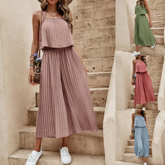 Damen Sommer Jumpsuit – Rückenfrei, Locker & Leicht | Strand- & Streetwear-Look